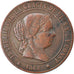 Coin, Spain, Isabel II, 5 Centimos, 1868, Barcelona, EF(40-45), Copper, KM:635.5