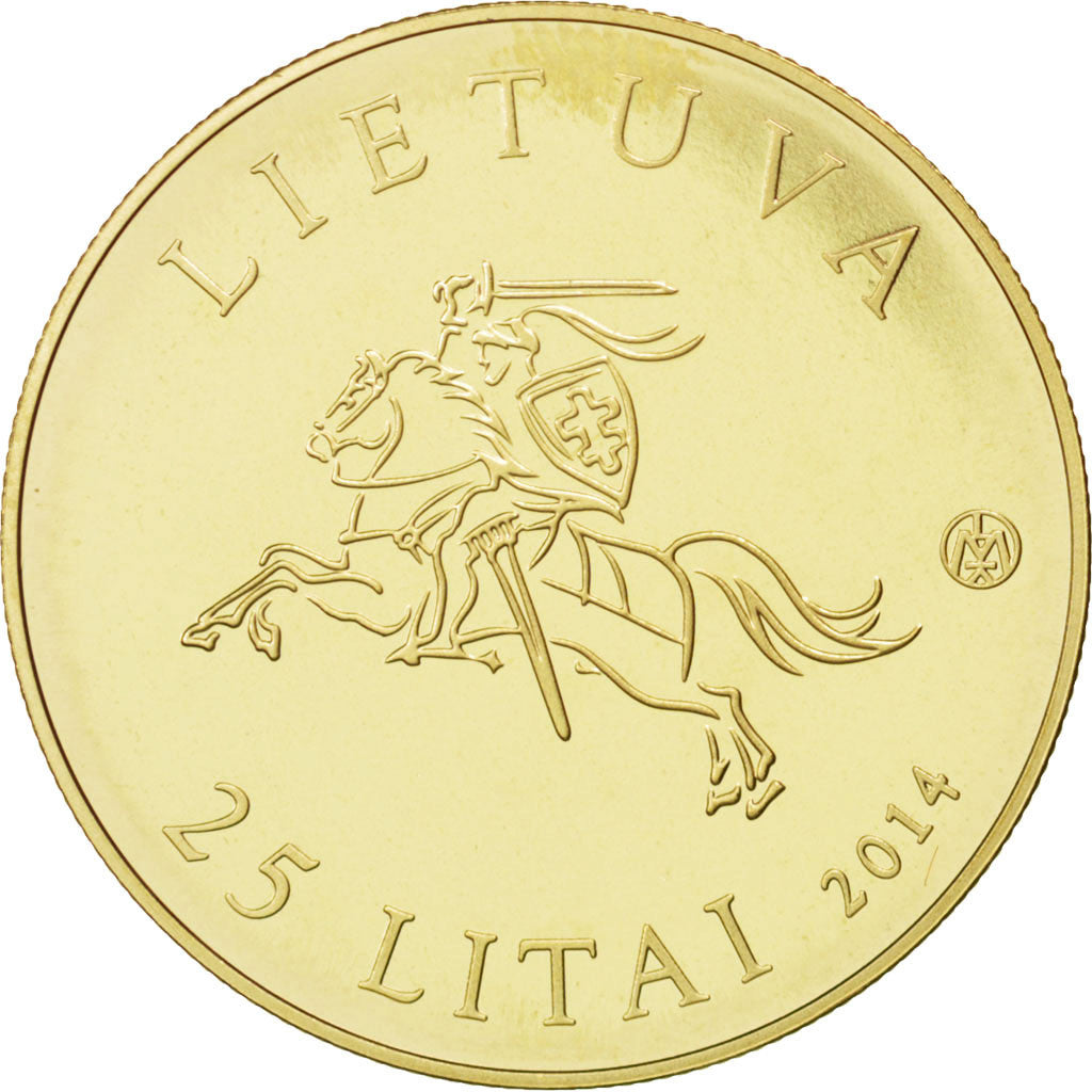 Lithuania, 25 Litai, 2014, KM #New, MS(63), Copper-Nickel-Zinc, 10.07