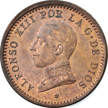 Coin, Spain, Alfonso XIII, 2 Centimos, 1911, Madrid, AU(55-58), Copper, KM:732