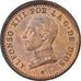 Coin, Spain, Alfonso XIII, 2 Centimos, 1911, Madrid, AU(55-58), Copper, KM:732