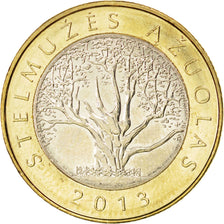Lituania, 2 Litai, 2013, SPL, Bimetallico, KM:New