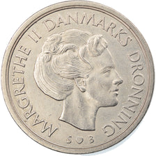 Coin, Denmark, Margrethe II, 5 Kroner, 1976, Copenhagen, AU(50-53)