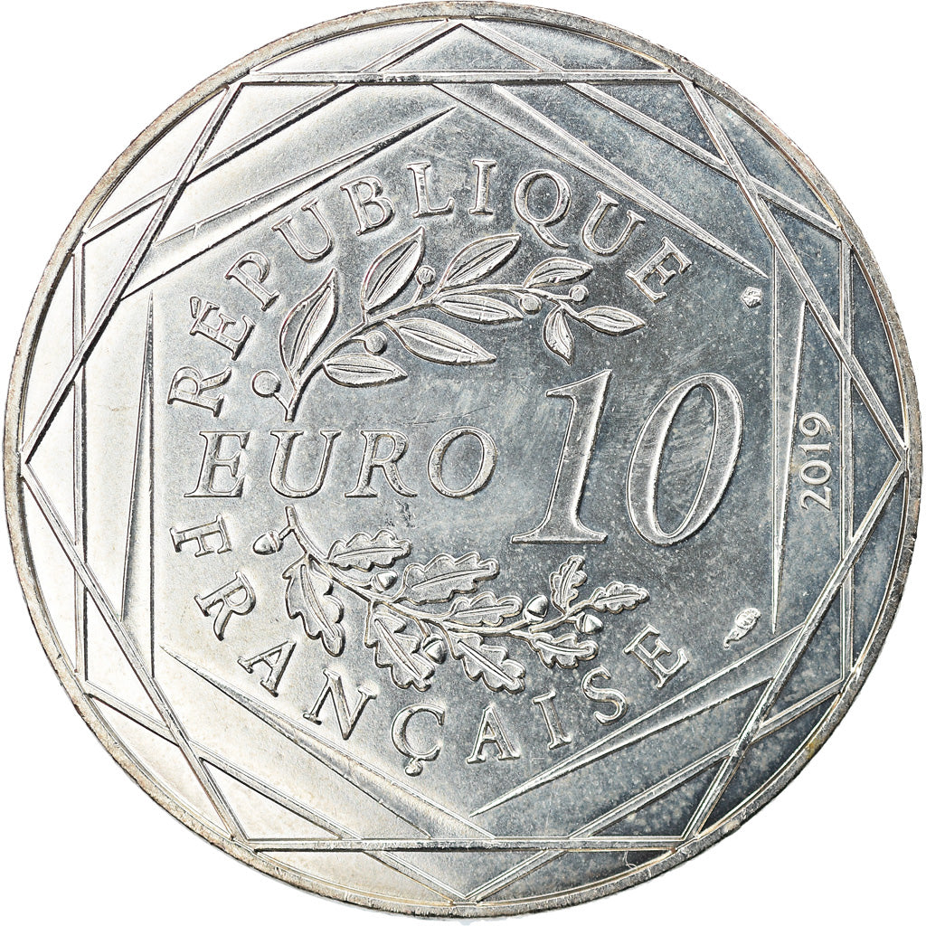 France, 10 Euro, PIECE D'HISTOIRE LOUIS XIV, 2019, MS(65-70), Silver