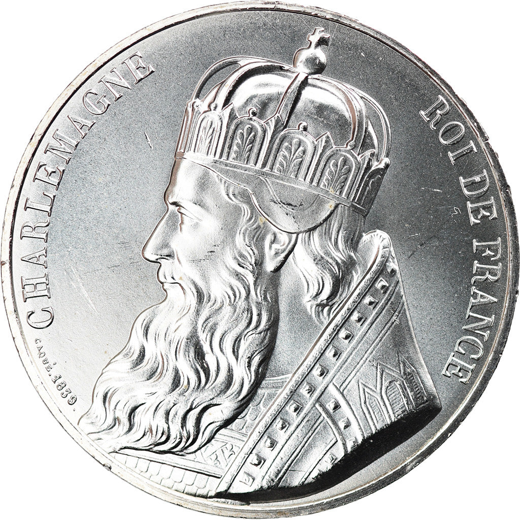 France, 10 Euro, PIECE D'HISTOIRE CHARLEMAGNE, 2019, MS(65-70), Silver