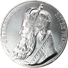 France, 10 Euro, PIECE D'HISTOIRE CHARLEMAGNE, 2019, MS(65-70), Silver
