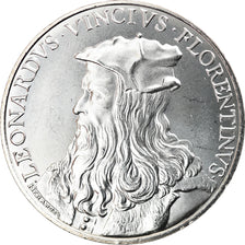 France, 10 Euro, PIECE D'HISTOIRE LEONARD DE VINCI, 2019, MS(65-70), Silver