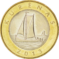 Coin, Lithuania, 2 Litai, 2013, MS(63), Bimetallic, KM:New