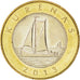 Coin, Lithuania, 2 Litai, 2013, MS(63), Bimetallic, KM:New