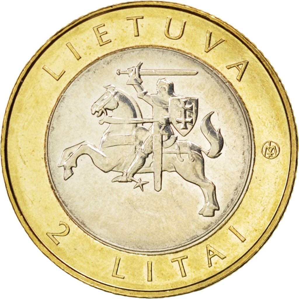 Coin, Lithuania, 2 Litai, 2013, MS(63), Bimetallic, KM:New