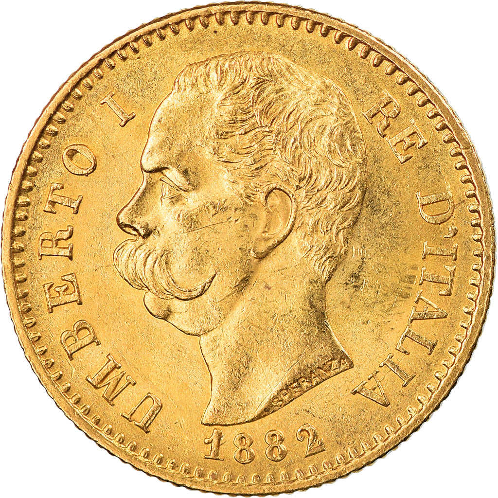 Moneta, Italia, Umberto I, 20 Lire, 1882, Rome, SPL, Oro, KM:21