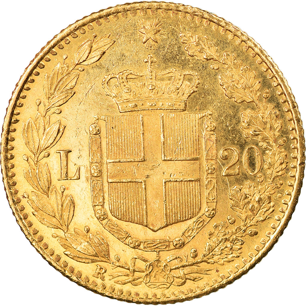 Monnaie, Italie, Umberto I, 20 Lire, 1882, Rome, SUP+, Or, KM:21
