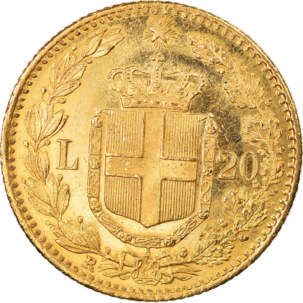 Monnaie, Italie, Umberto I, 20 Lire, 1882, Rome, SUP+, Or, KM:21