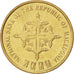 Coin, Macedonia, Denar, 2000, MS(63), Bronze, KM:27
