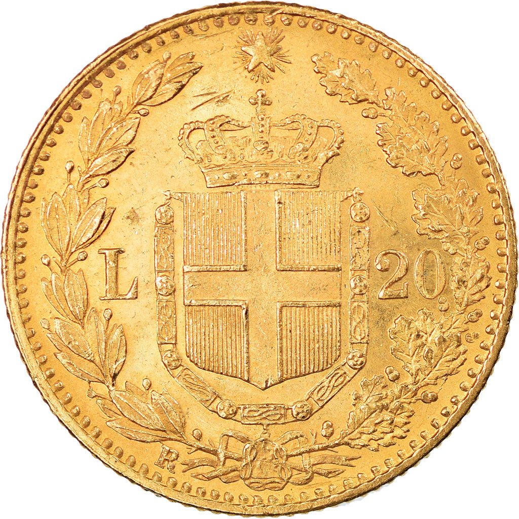 Monnaie, Italie, Umberto I, 20 Lire, 1882, Rome, SUP+, Or, KM:21