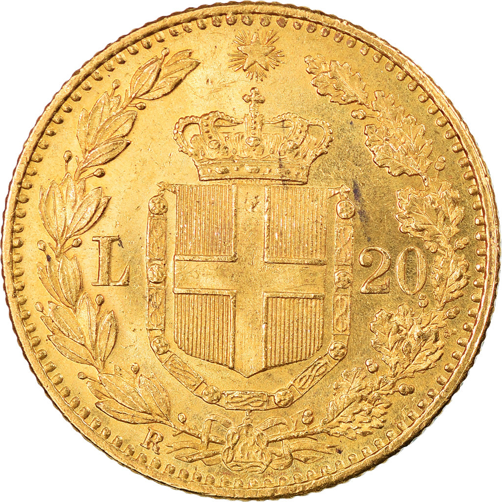 Monnaie, Italie, Umberto I, 20 Lire, 1881, Rome, SUP+, Or, KM:21