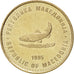 MACEDONIA, 2 Denari, 1995, KM #6a, MS(63), Copper-Nickel-Zinc, 25.5, 6.33