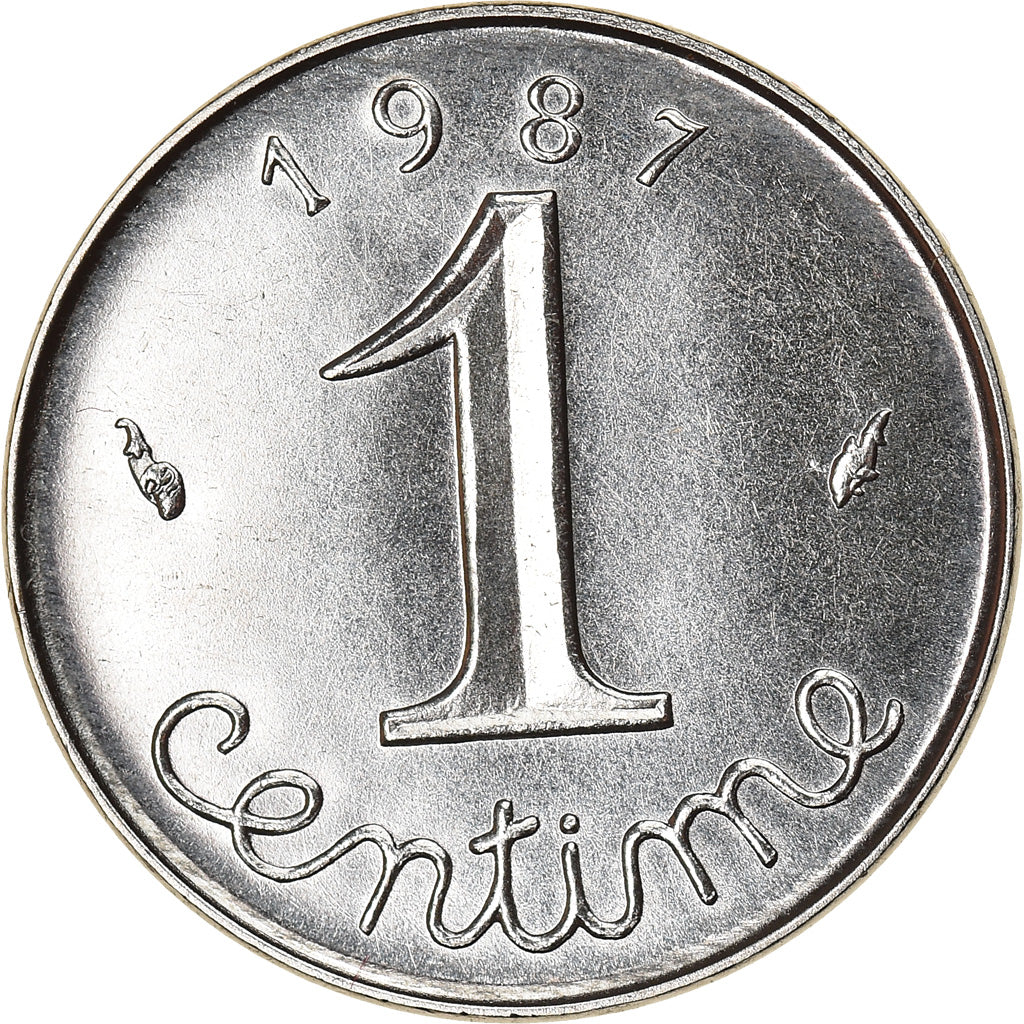 Moneta, Francia, Épi, Centime, 1987, Paris, FDC, Acciaio inossidabile, KM:928