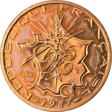 Coin, France, Mathieu, 10 Francs, 1987, Paris, MS(65-70), Nickel-brass, KM:940