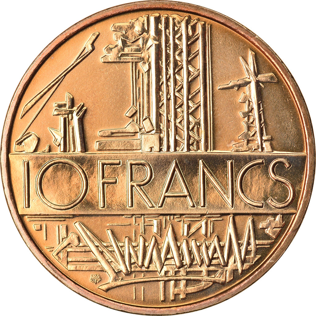 Coin, France, Mathieu, 10 Francs, 1987, Paris, MS(65-70), Nickel-brass, KM:940