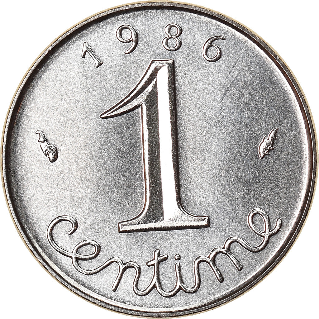 Coin, France, Épi, Centime, 1986, Paris, MS(65-70), Stainless Steel, KM:928