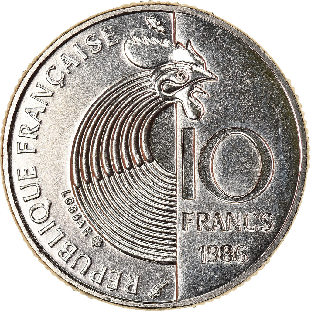 Coin, France, Schumann, 10 Francs, 1986, MS(65-70), Nickel, KM:958, Gadoury:825