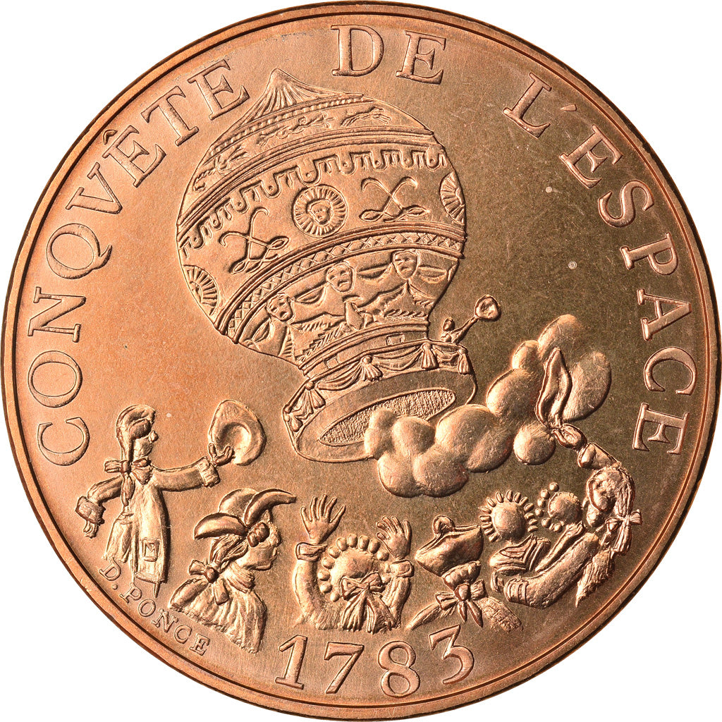 Coin, France, La conquête, 10 Francs, 1983, Paris, MS(65-70), Nickel-Bronze