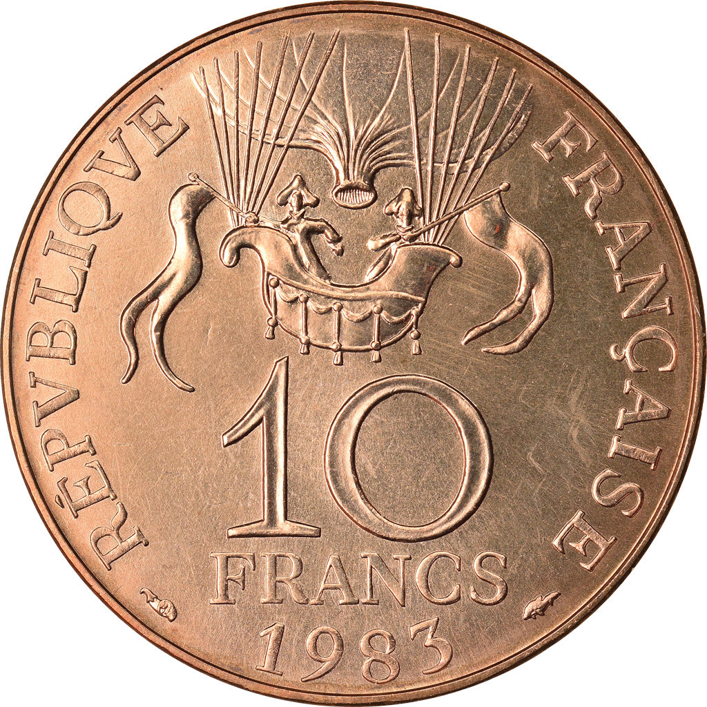 Coin, France, La conquête, 10 Francs, 1983, Paris, MS(65-70), Nickel-Bronze