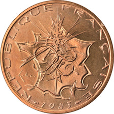 Coin, France, Mathieu, 10 Francs, 1983, Paris, MS(65-70), Nickel-brass, KM:940