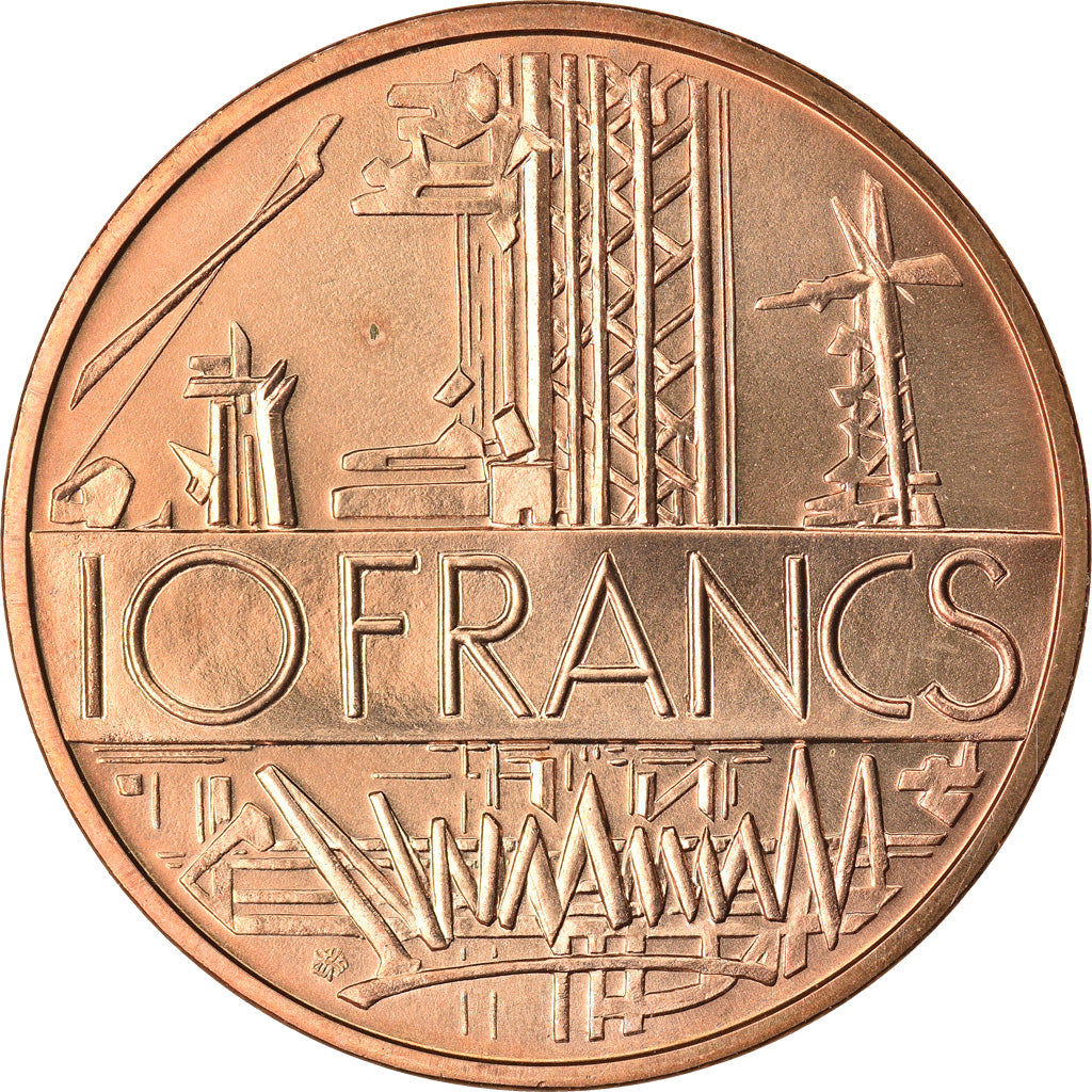 Coin, France, Mathieu, 10 Francs, 1983, Paris, MS(65-70), Nickel-brass, KM:940