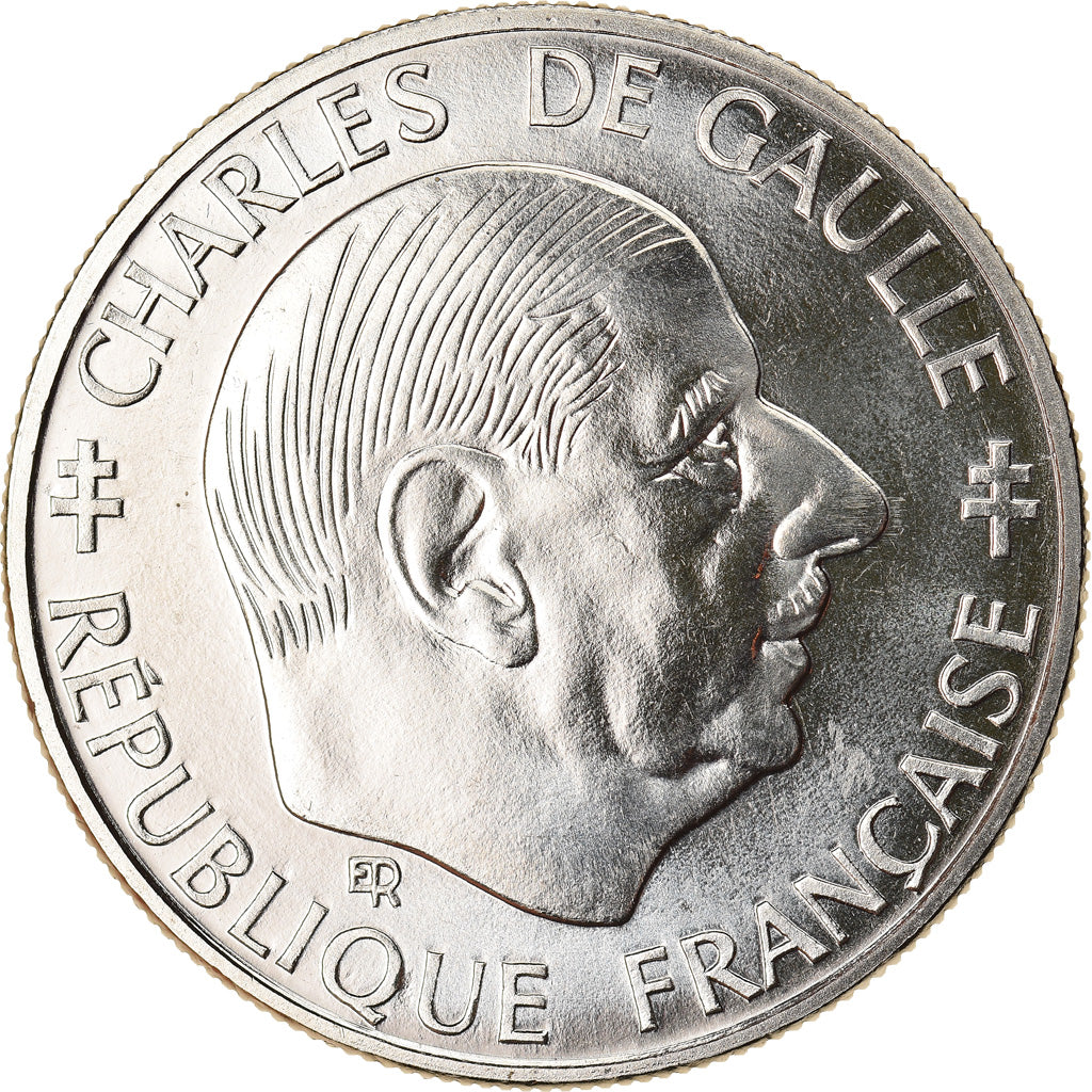 Munten, Frankrijk, Charles de Gaulle, Franc, 1988, Paris, FDC, Nickel, KM:963