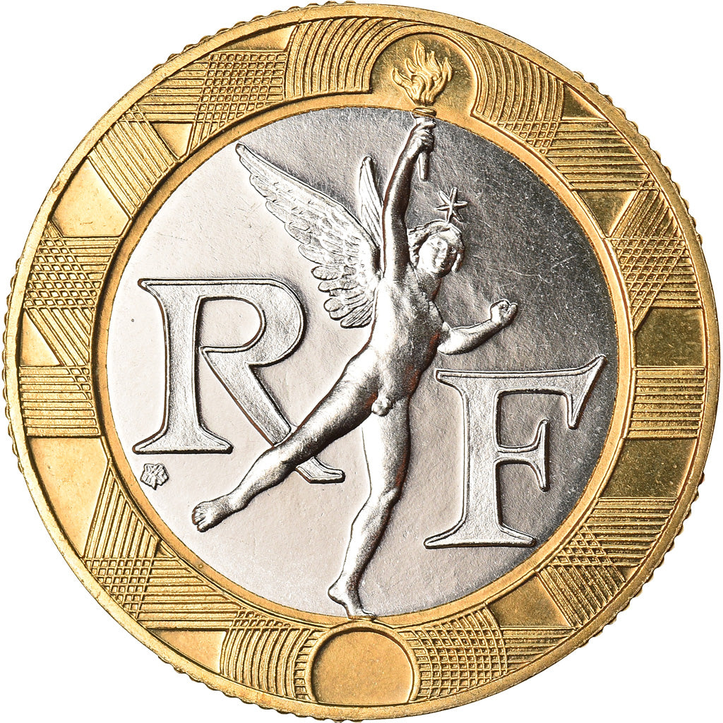 Moneda, Francia, Génie, 10 Francs, 1988, Paris, FDC, Bimetálico, KM:964.1a