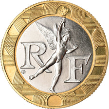 Moneda, Francia, Génie, 10 Francs, 1988, Paris, FDC, Bimetálico, KM:964.1a