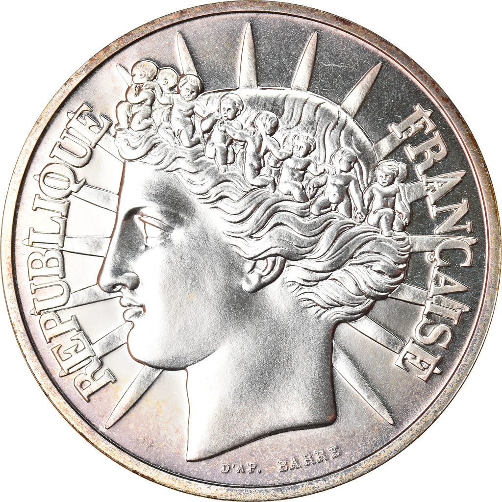 Coin, France, Fraternité, 100 Francs, 1988, Paris, MS(65-70), Silver, KM:966