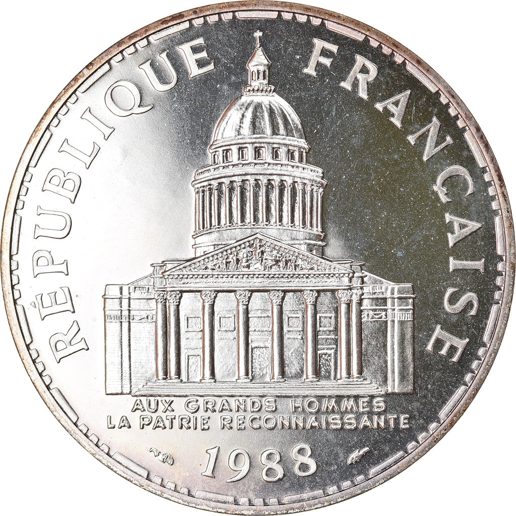 Coin, France, Panthéon, 100 Francs, 1988, Paris, MS(65-70), Silver, KM:951.1