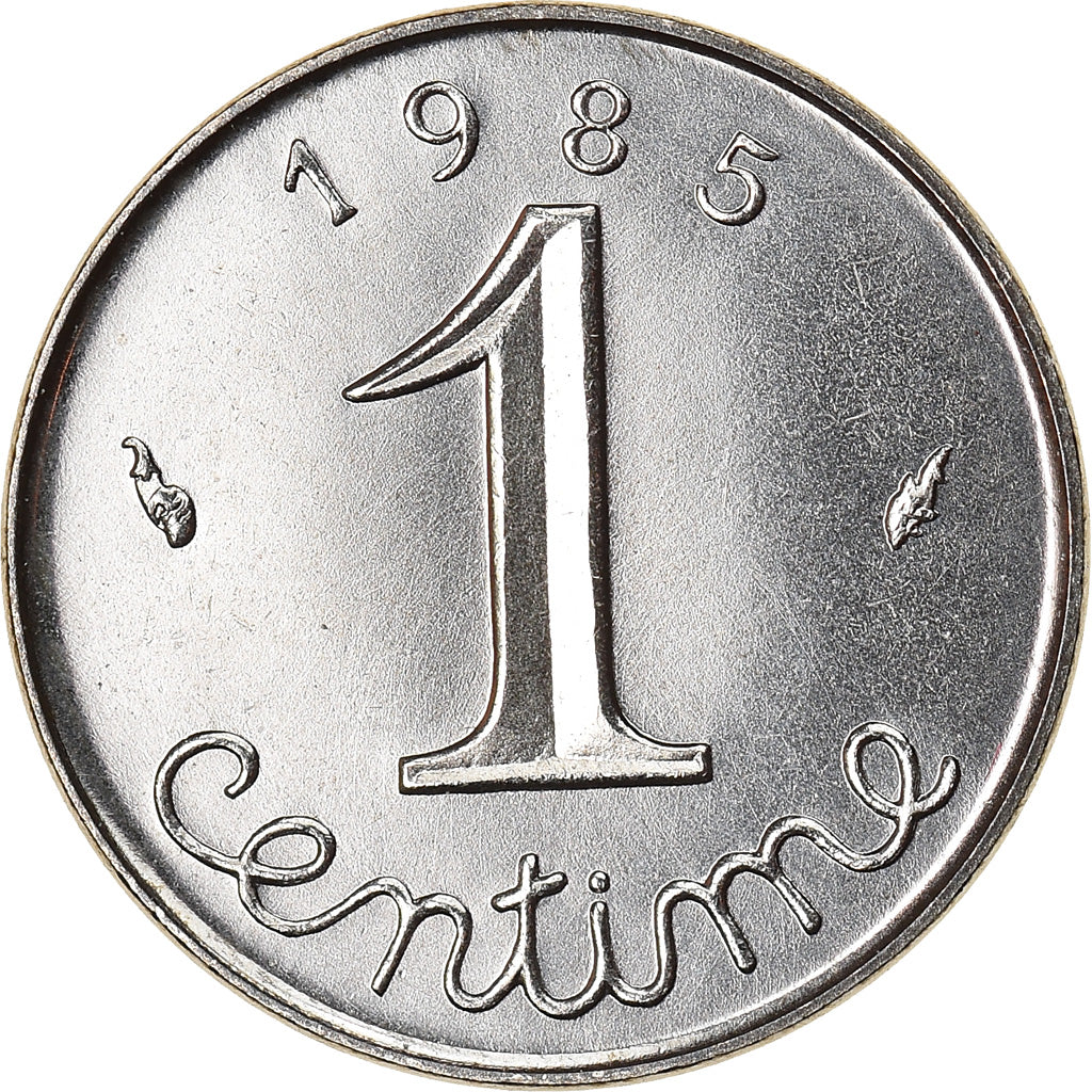 Coin, France, Épi, Centime, 1985, Paris, MS(65-70), Stainless Steel, KM:928