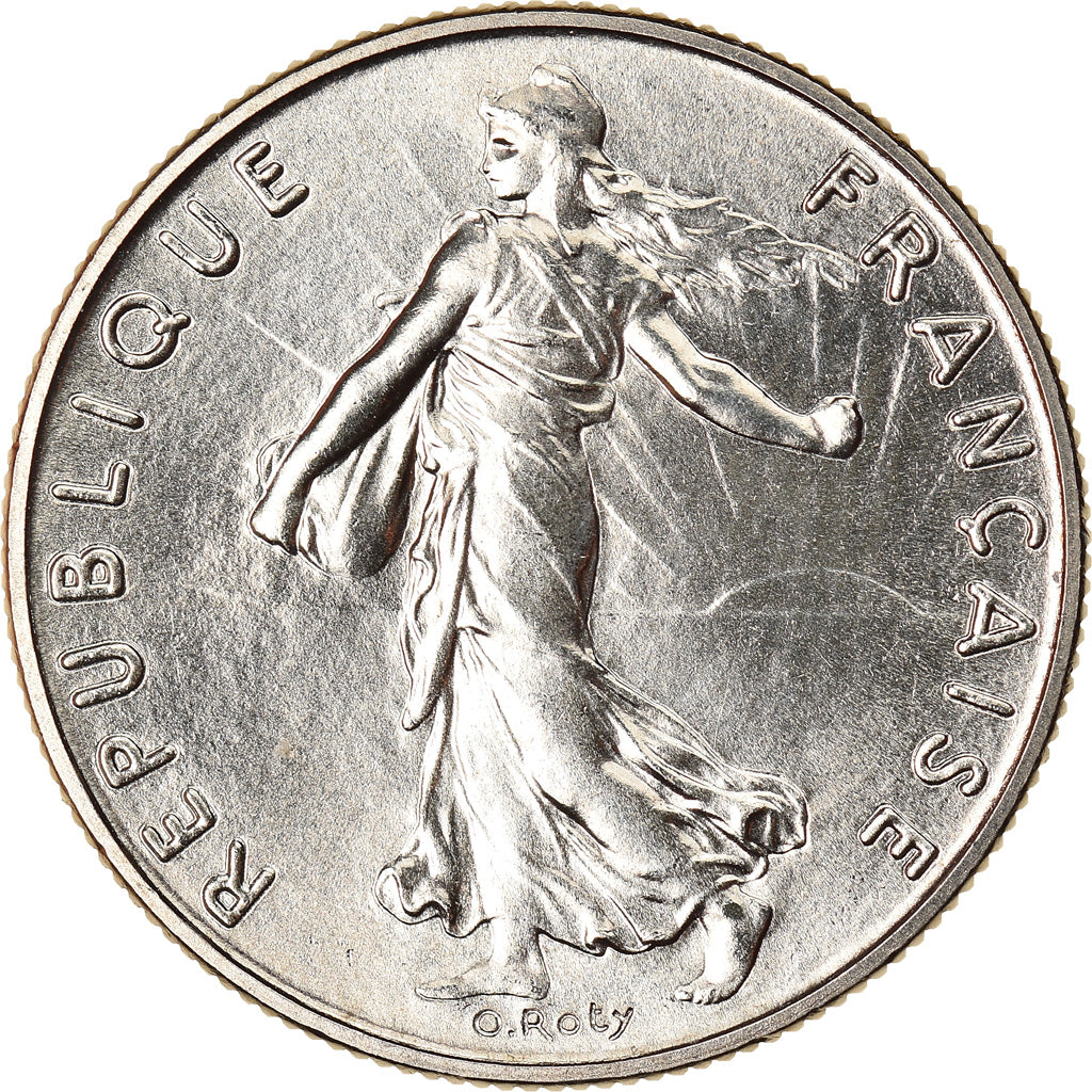 Moneta, Francja, Semeuse, 1/2 Franc, 1985, Paris, MS(65-70), Nikiel, KM:931.1