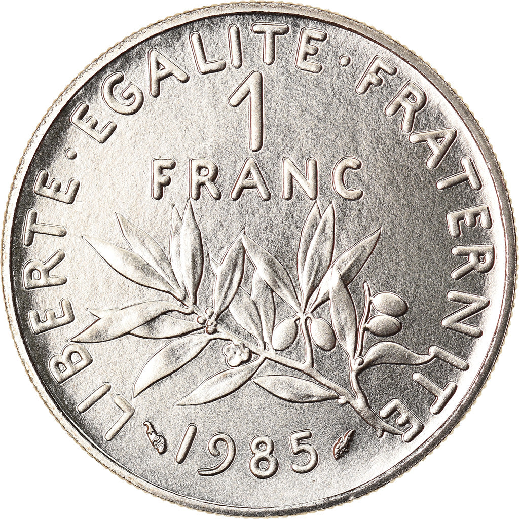 Coin, France, Semeuse, Franc, 1985, Paris, MS(65-70), Nickel, KM:925.1