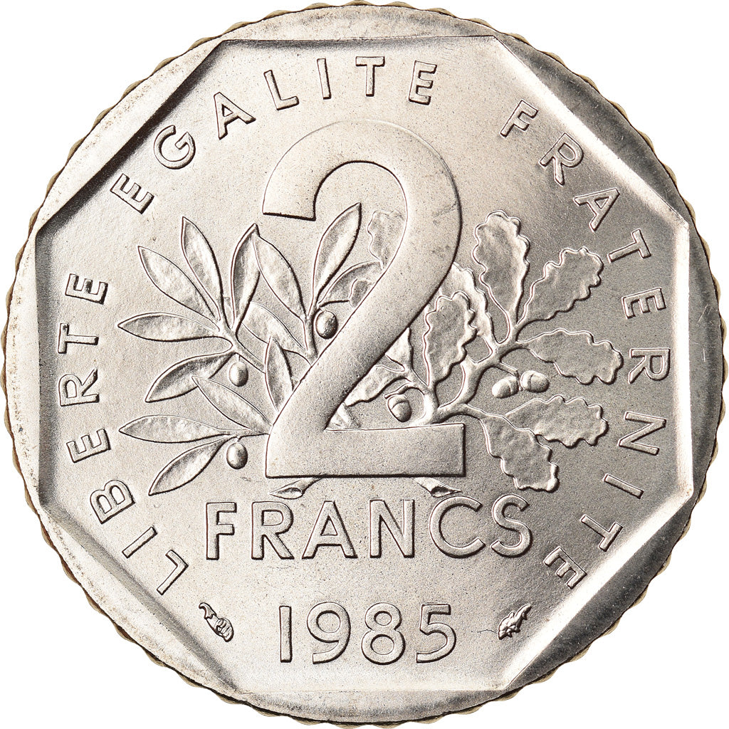 Coin, France, Semeuse, 2 Francs, 1985, Paris, MS(65-70), Nickel, KM:942.1