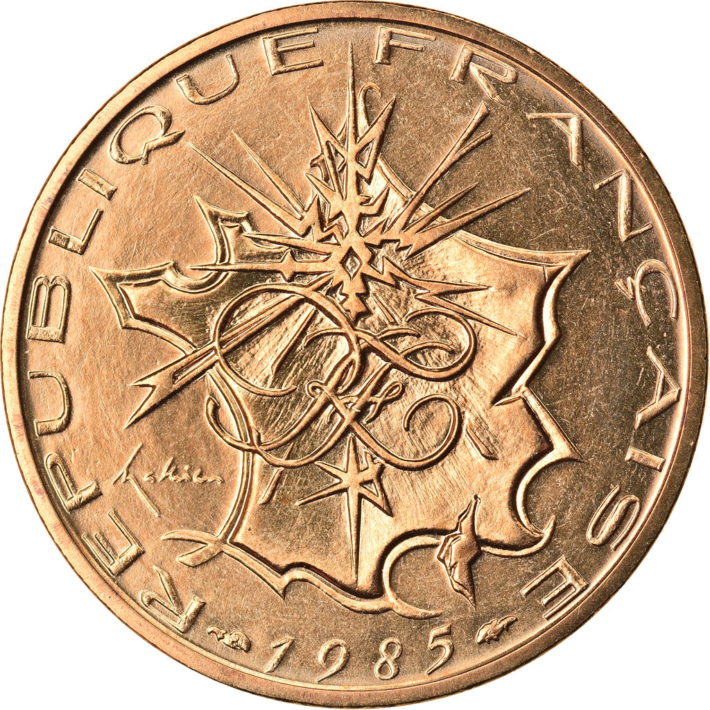 Münze, Frankreich, Mathieu, 10 Francs, 1985, Paris, STGL, Nickel-brass, KM:940