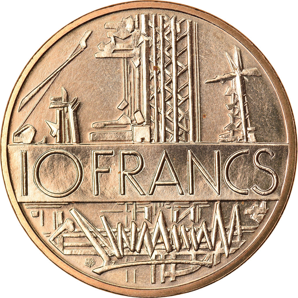 Münze, Frankreich, Mathieu, 10 Francs, 1985, Paris, STGL, Nickel-brass, KM:940