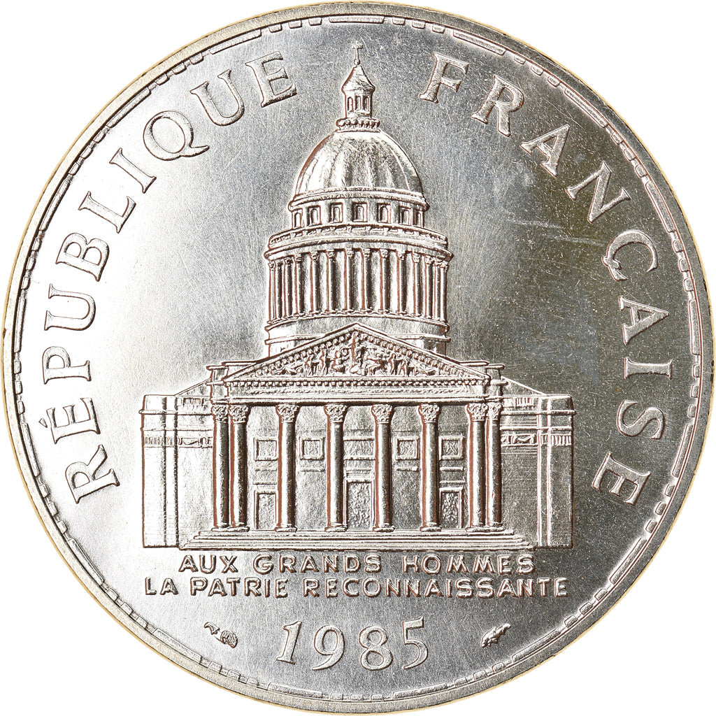 Coin, France, Panthéon, 100 Francs, 1985, Paris, MS(65-70), Silver, KM:951.1