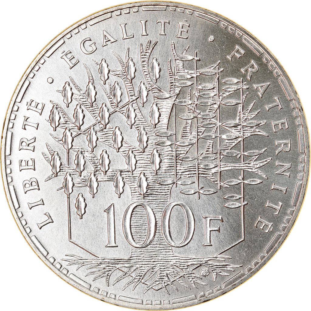 Coin, France, Panthéon, 100 Francs, 1985, Paris, MS(65-70), Silver, KM:951.1