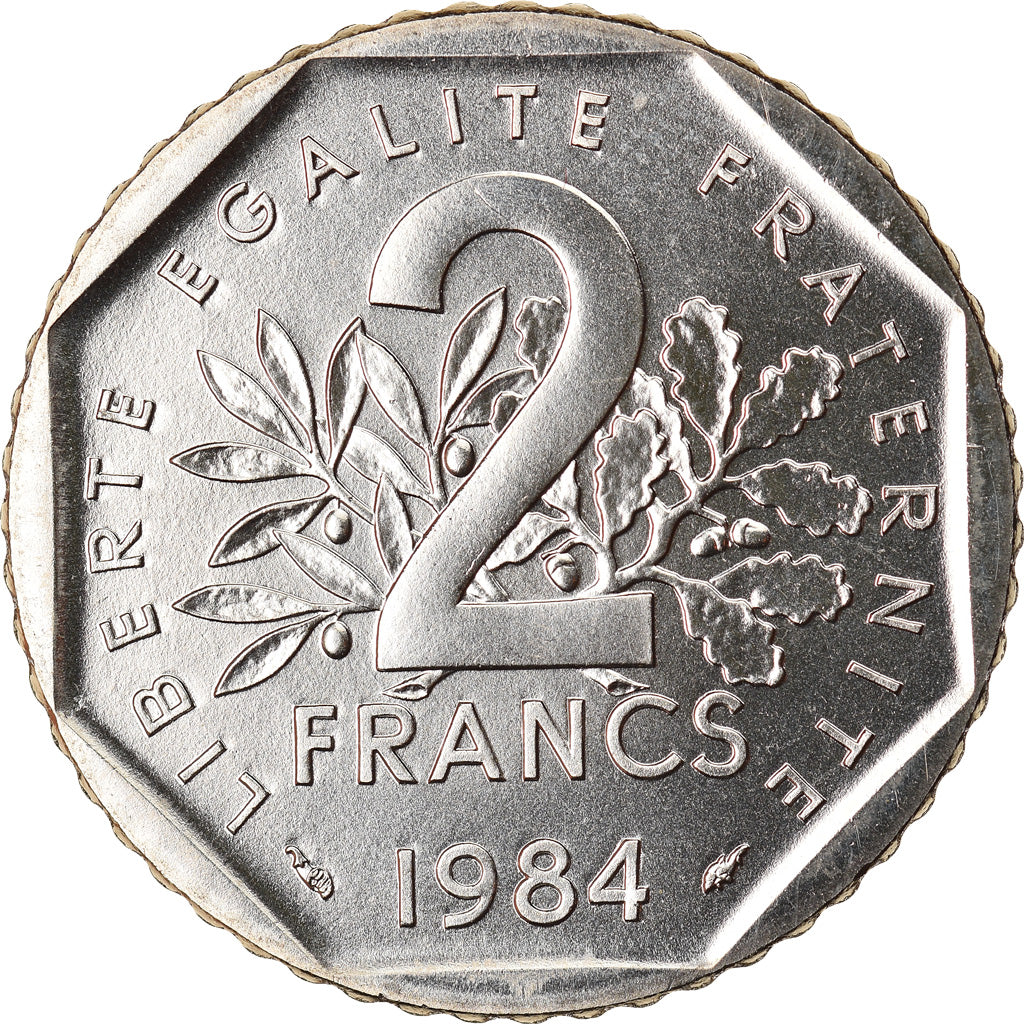 Coin, France, Semeuse, 2 Francs, 1984, Paris, MS(65-70), Nickel, KM:942.1