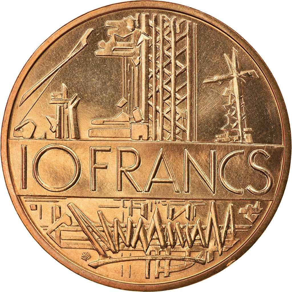 Coin, France, Mathieu, 10 Francs, 1984, Paris, MS(65-70), Nickel-brass, KM:940