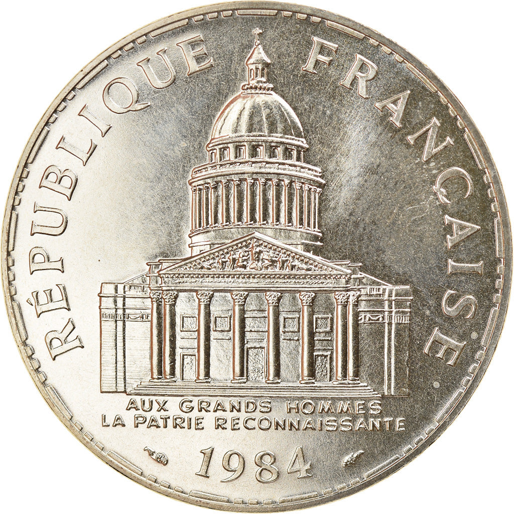 Coin, France, Panthéon, 100 Francs, 1984, Paris, MS(65-70), Silver, KM:951.1