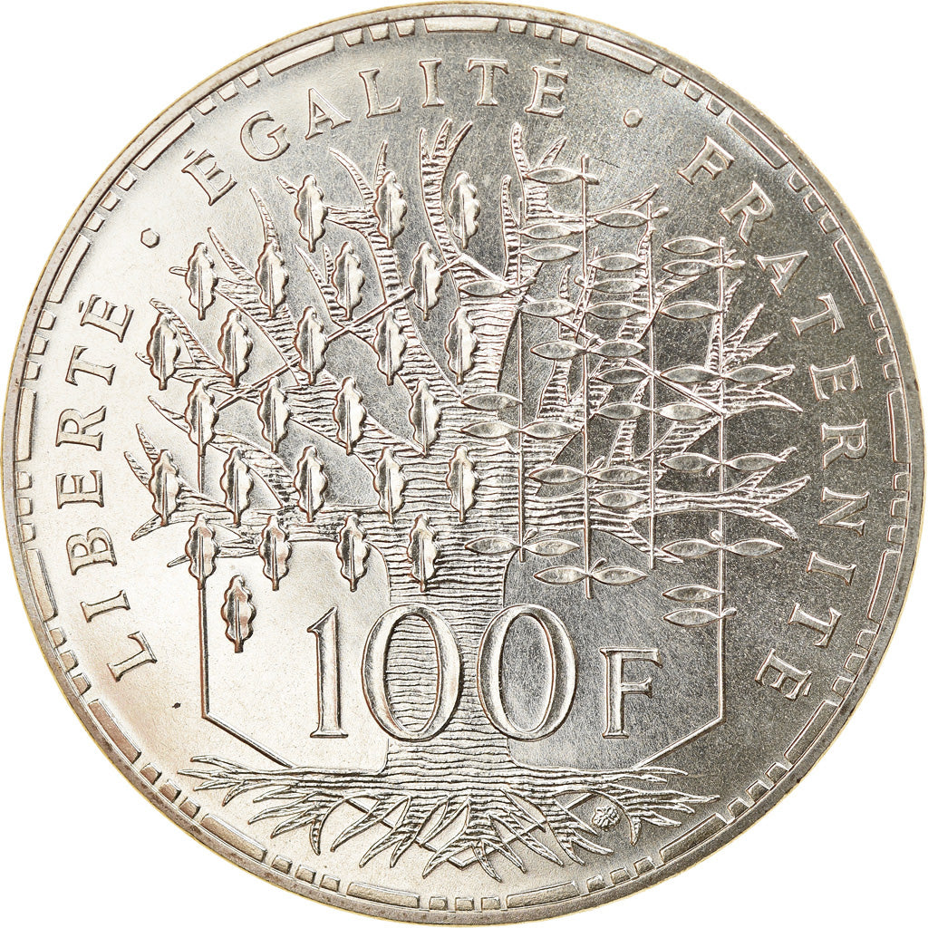 Coin, France, Panthéon, 100 Francs, 1984, Paris, MS(65-70), Silver, KM:951.1