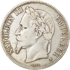 Monnaie, France, Napoleon III, Napoléon III, 5 Francs, 1867, Paris, TB+