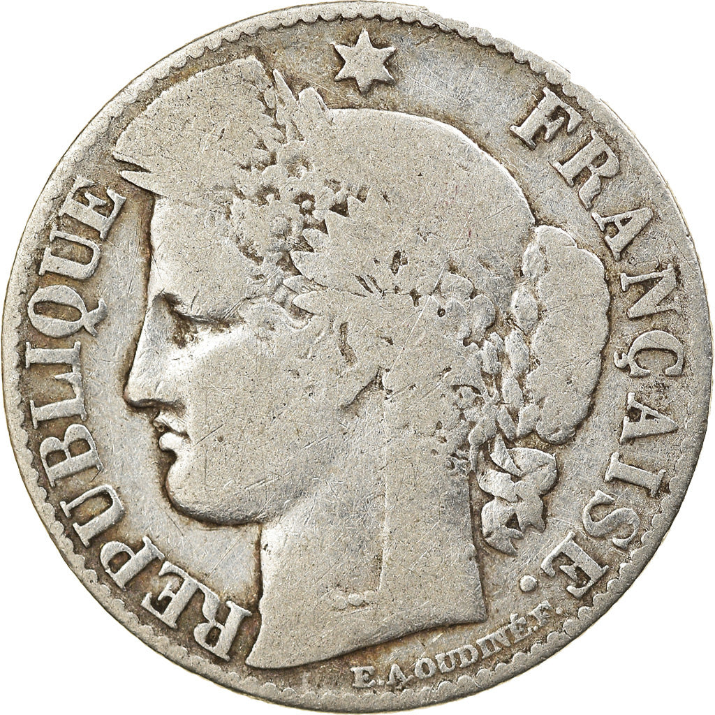 Münze, Frankreich, Cérès, 50 Centimes, 1881, Paris, S, Silber, KM:834.1