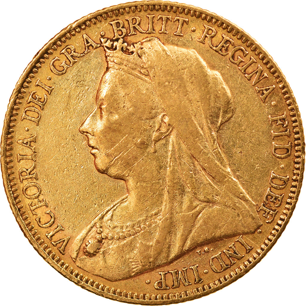 Monnaie, Australie, Victoria, Sovereign, 1901, Sydney, TTB, Or, KM:13