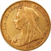 Monnaie, Australie, Victoria, Sovereign, 1901, Sydney, TTB, Or, KM:13